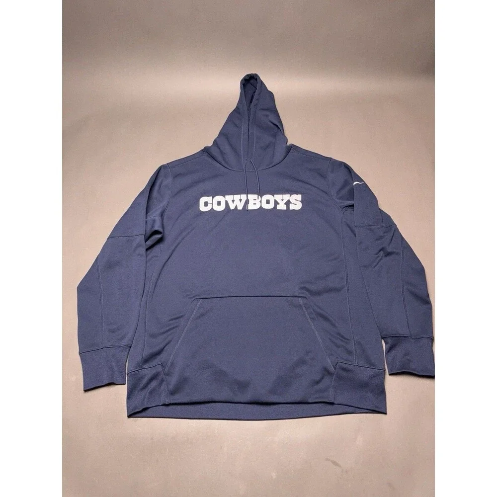 Dallas Cowboys — Nike Therma-Fit Navy Blue Sweatshirt — Size Men’s XL NFL